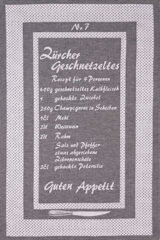 ZÜRCHER GESCHNETZELTES Nr. 7 - dishcloth KULTSCHTOFF